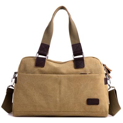 China Wholesale Large Capacity Universal Two Way Use Leisure Vintage Hooks Canvas Travel Detachable Bag for sale