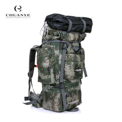 China High Quality Waterproof Outdoor 80L Camping Military Tactical Backpack for sale