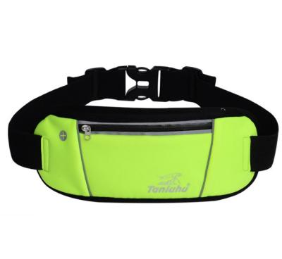 China Free Shipping Reflective Neoprene Fitness Gym Anti Theft Anti Theft Running Belt, Elastic Waist Running Bag for sale