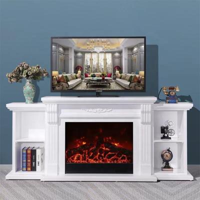 China Modern Manufacturer Bedroom TV Stand With Electric Chimneys Heater 65