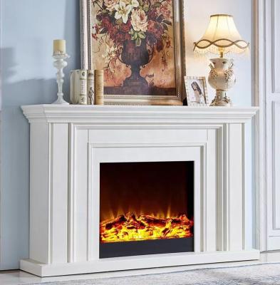 China Modern Manufacturer Decorative Wood Fireplaces LED Flame Free Standing Electric Fireplace With Mantel for sale