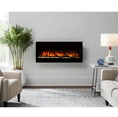 China 40 50 60 70 80 90 100 Inch Factory Modern Electric Fireplace Heater1500W Artificial Fireplace Wall Mounted for sale