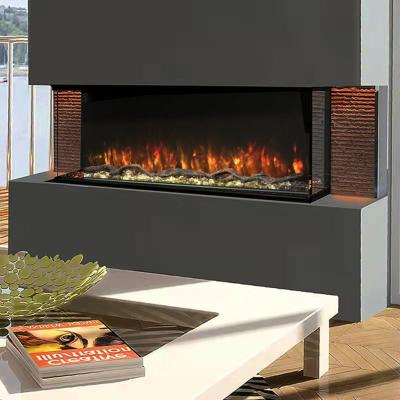 China Modern China Factory Modern 40 Inch 3 Sided Electric Fireplace for sale