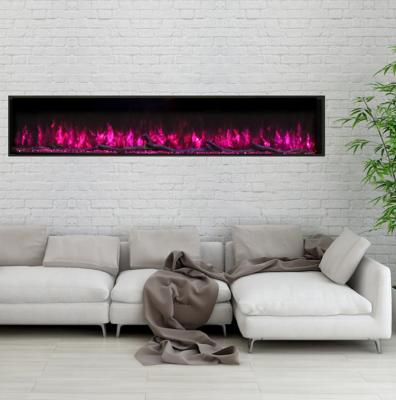 China Manufacturer Wholesale Decorative Electric Modern 3 Sided Heater EU Plug 750w/1500w Fireplace 72 Inch for sale