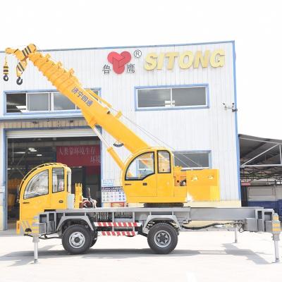 China TRUCK CRANE 8 Ton Mobile Truck Mounted Crane Manufacturing With Factory Price And Chassis Homemade Truck Crane For Sale for sale