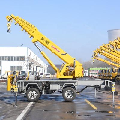 China TRUCK CRANE STSQ6D 6 Ton Mobile Crane Mini Hydraulic Truck Crane for sale