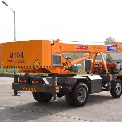 China 4 Ton Electric TRUCK CRANE STSQ4A SITONG Pickup Mini Truck Crane for sale