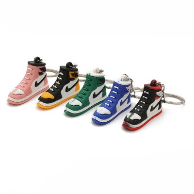 China New AJ 3d Sneaker Key Ring Basketball Football Soccer Silicone Key Chain Keychain Keychain WoWei Keychain Accessories Fashionable Sports for sale