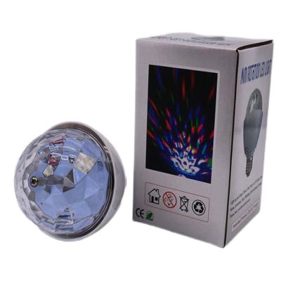 China Easy Installation LED Disco Led Party Bulb RGB Colorful Multi Rotating Color Crystal Skirt Light Changing Lights for sale