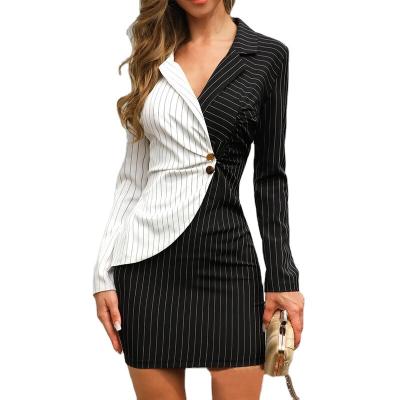 China CK032# 2022 New Designs Women Bodycon Sustainable Office Wear Elegant Ladies Office Dress for sale