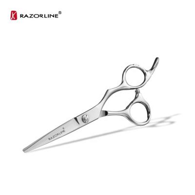 China Right Handed 6CR Barber Shears Hair Styling Scissors Razorline R16 Stainless Steel Hair Scissors for sale