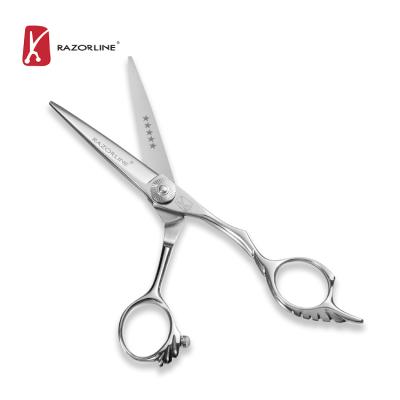 China Razorline AK21 Factory Customization Fancy Hair Scissors Japan OEM Right Handed Hair Scissors Shears Cutting Scissors for sale