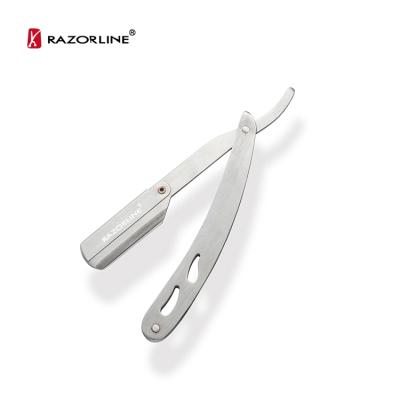 China Razorline H7SR Single High Quality Silver Metal Blade Professional Barber Face Shaving Razor Manufacturer for sale