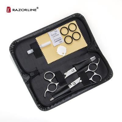 China Razorline R10Set Right Handed Hair Cutting Scissors Set Barber Shears Kit Home Salon Barber Cutting Kit Hairdressing Scissors Scissors Case for sale