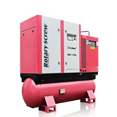 China Elang 10HP 7.5Kw Lubricated General Air Industrial Combination Electric Compressor for sale