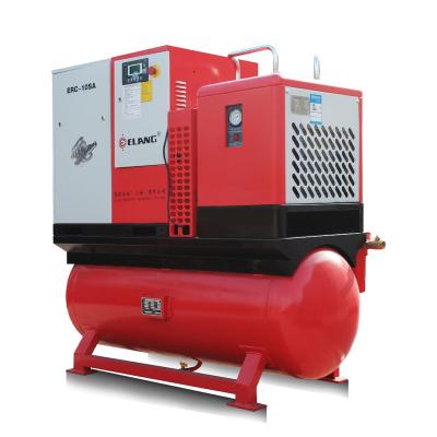 China 10HP 7.5Kw 10Bar 30 cfm ac lubricated combined screw air compressor for sale