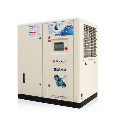 China Elang Oil Free 15HP 11kw 1.3 - 1.8 m3/min Inverter Oil Free Rotary Screw Air Compressor for sale