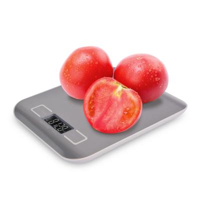 China Kitchen Food Weighing 5kg 1g Electronic Digital Stainless Steel Easy Cleaning Kitchen Scale for sale