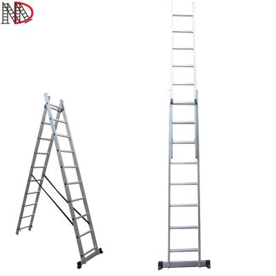 China Aluminum Electric Folding Ladders 5m Extension /8 Step Ladder Lift Ladder With EN131 Certificate Hot Selling for sale