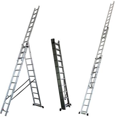 China Folding Ladders Stand Up Extensions Aluminum Ladder , Attic Ladder for sale