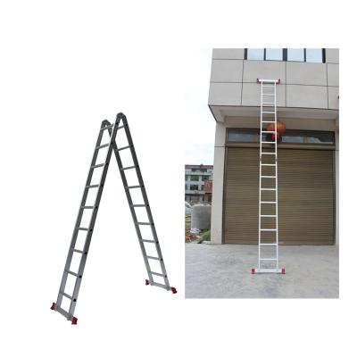 China Folding ladders factory price 4 meters aluminum straight ladder for outdoor use for sale