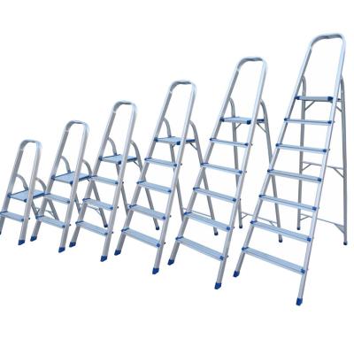 China Aluminum Folding Ladders 5 Step Household Household Folding Ladder With Shrinked Wrapped for sale