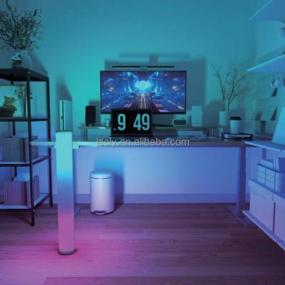 China New Contemporary Trend Refined Appearance Chasing Simple RGBIC Package Rhythm Identifying Smart LED Floor Light Lamp With Aluminum Pipe for sale