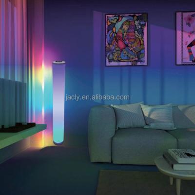 China New Fashion Contemporary Color Changing Single RGBIC Package Voice Control Smart LED Floor Light Lamp For Living Room Bedroom for sale