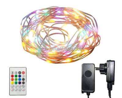 China Contemporary Tuya App Control Multicolor Changing Timing With Flowing Music Smart String Fairy Lights With Plug For Garden Lighting for sale