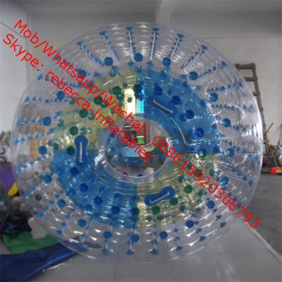 China Transparent water roller ball water game Aqua fun park water zone for sale