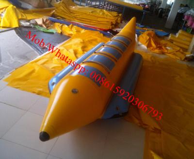 China 5 sits / person inflatable water games flyfish banana boat for sale