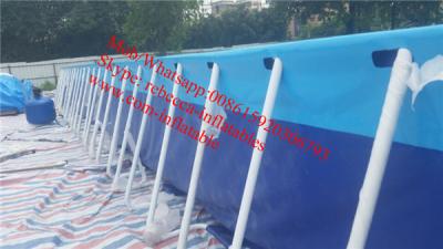 China rectangular above ground swimming pool canvas swimming pool outdoor swimming pool desgins for sale