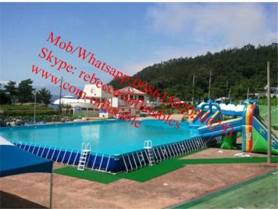 China Metal Frame Pools For Family Yard , Blowing Up Inflatable Pools Metal Frame Pool for sale