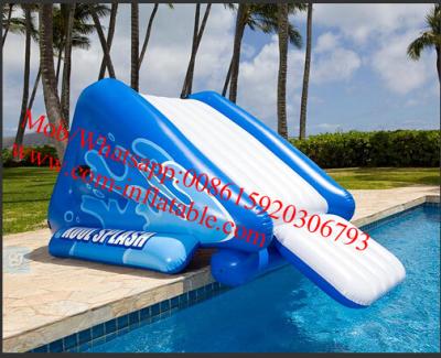 China Freefall 6 Inflatable Water Slide Aquatic Jungle Joe Water Slide for sale