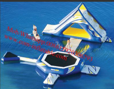 China Inflatable rainbow water slide, inflatable water part slide,Inflatable slide Game for sale