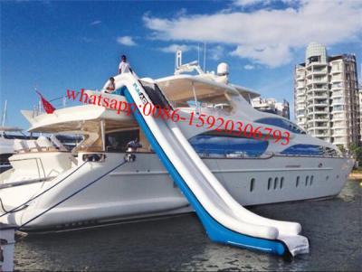 China inflatable water slide for yachts , inflatable water slides for boats , inflatable boat slide for sale