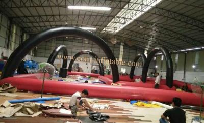 China kids toy cars race track inflatable race track plastic car race track for sale