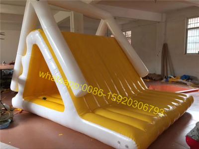 China yellow and white colours lake water slide toys for sale for sale