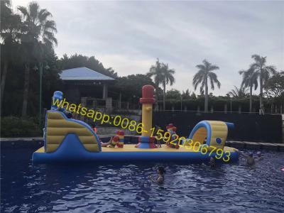 China pirate pool obstacle course kids water obstacle for sale