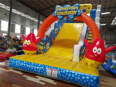 China Spongebob kids slide inflatable for sale