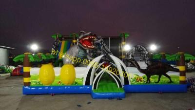 China dinosaur playground obstacle course for kids for sale