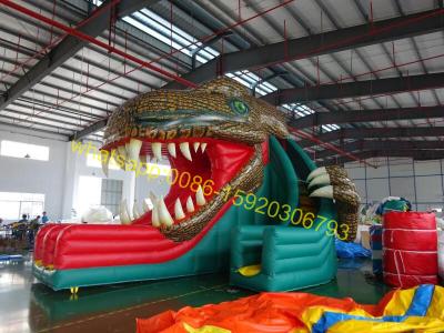 China dinosaur giant inflatable slide for sale