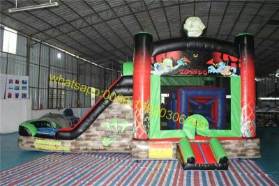 China zombies bouncy castle slide house for sale