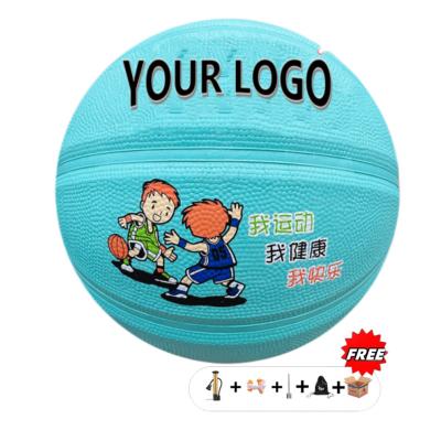 China Bulk Custom Promotional Rubber Basketball Training Outdoor Size 5 Customize Your Own Ball Basketball for sale