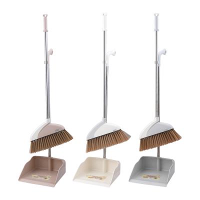 China Room Floor Broom JS-2583 Cleaning Chamber Cleaning Soft Bristle Cleaning Broom With Dustpan Set for sale