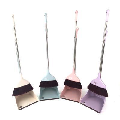 China 2021 New Home Items Design Plastic Dustpan And Broom Set Combo for sale