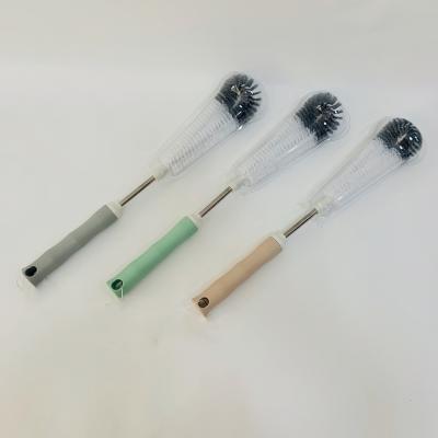 China JS-2436 China good quality wholesale durable steel handle soft stiffen easy operate bottle brush for sale