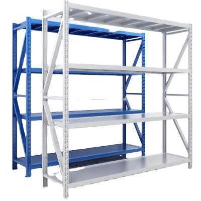 China Corrosion protection industrial storage warehouse medium duty steel rack for wholesale for sale