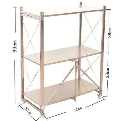 China Eco-friendly Collapsible Shelf Storage Folding Display Rack Warehouse Rack For Warehouse Rack for sale