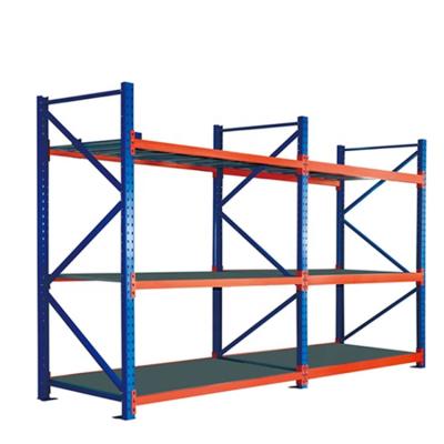 China Corrosion Protection Adjustable Steel Hardware Warehouse Rack Light Weight Middle Metal Shelf for sale